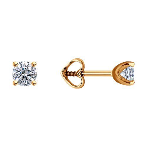 Серьги из золота с фианитами (Арт.0200104)