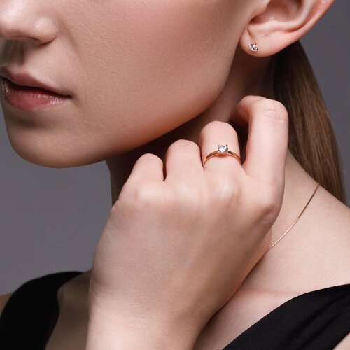 Серьги из золота с фианитами (Арт.0200104)