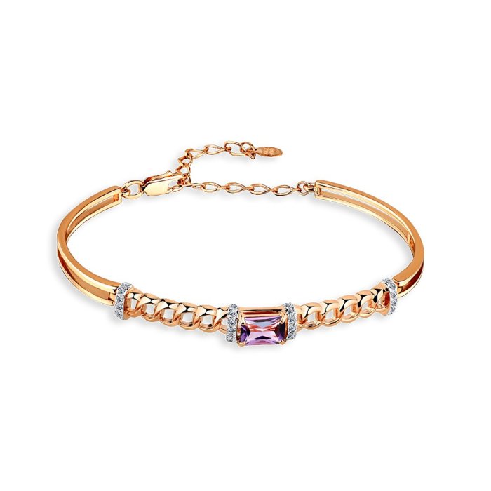 Браслет Magic stones из золота с аметистом и фианитом (Арт.08-1-171-0201-011)