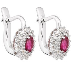 Серьги Русские самоцветы (Арт.95436)