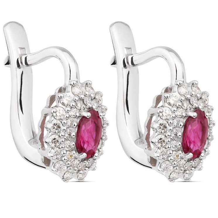Серьги Русские самоцветы (Арт.95436)
