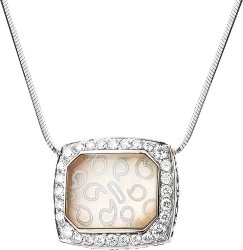 Ожерелье из белого золота с бриллиантом и жемчугом (Арт.gkcl5wg)