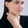 Серьги золотые пробы 585 с аметистом (Арт.729212)