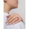 Кольцо золотое пробы 585 с гранатом (Арт.714675)