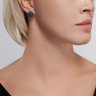 Серьги из серебра с фианитами (Арт.94026053)