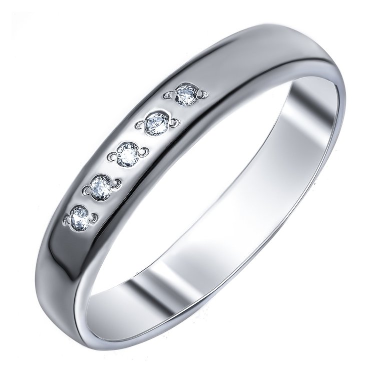 Серебряное кольцо с фианитом Джунаид 4К-5261-04