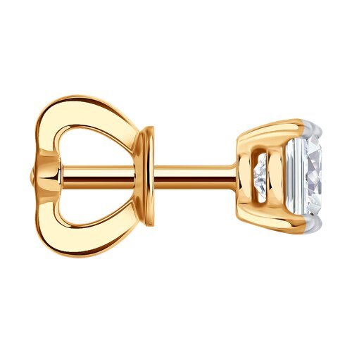 Серьга из золота с бриллиантом выращенным (Арт.9170001-5)