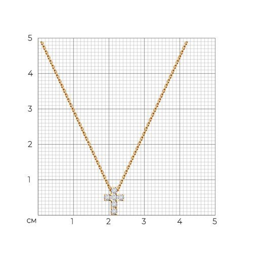 Колье из золота с фианитами (Арт.070559)