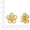 Серьги из золота с бриллиантом и сапфиром (Арт.01725e_sr_ys_yg)