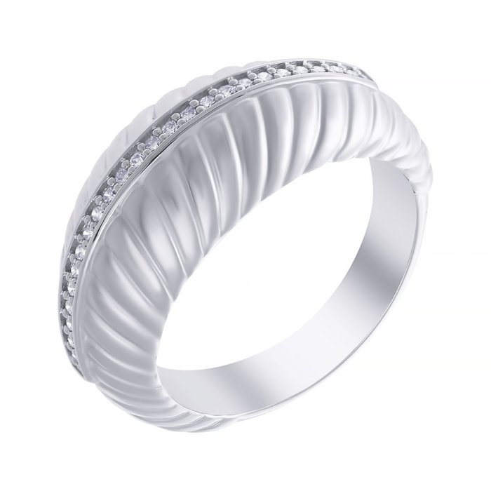 Кольцо из белого золота с бриллиантом (Арт.4953_wgdw_ko_wg)