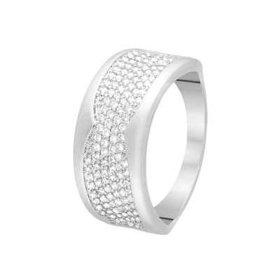 Кольцо серебряное с фианитами «Spark Line» Fresh Jewelry (арт.MP-R00805-X-W-X-X-W)