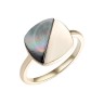 Кольцо с жемчугом «Gravity Light» из серебра, Fresh Jewelry (арт.PI-R03570-X-L-PNB-X-X)