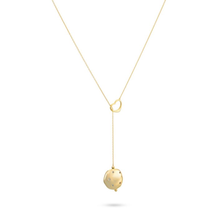 Ожерелье из серебра с куб. цирконием (Арт.rb-n316-1-x-l-x-x-w)