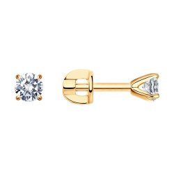 Серьги из золота с бриллиантами (Арт.1021821-66)