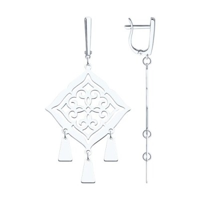 Серьги из серебра (Арт.94-121-00081-4)