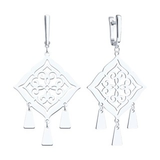 Серьги из серебра (Арт.94-121-00081-4)