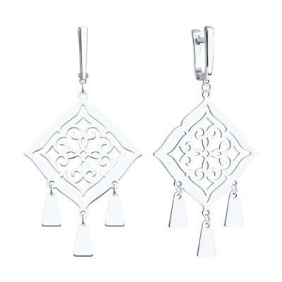 Серьги из серебра (Арт.94-121-00081-4)