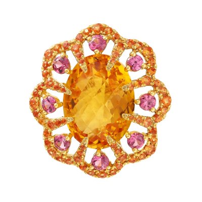 Брошь из золота с сапфиром и турмалином (Арт.er-324082_ygsatuct_br_os_ct_tur_yg)