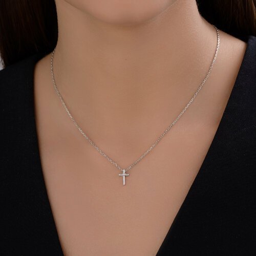 Колье из серебра с бриллиантом (Арт.94-270-02637-1)