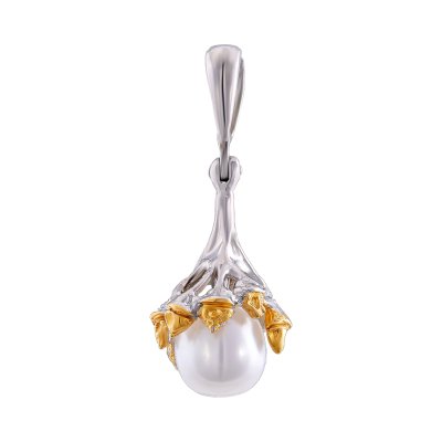 Серебряный кулон BEAVERS с жемчугом 3223j