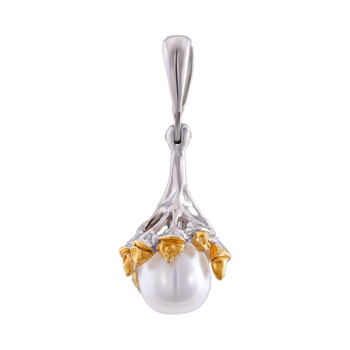 Серебряный кулон BEAVERS с жемчугом 3223j