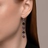 Серьги из серебра с корундами и фианитами (Арт.94026470)