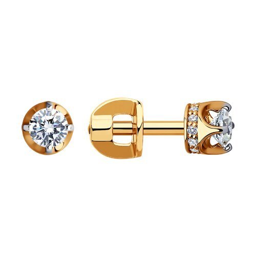 Серьги из золота с бриллиантами (Арт.1021929)