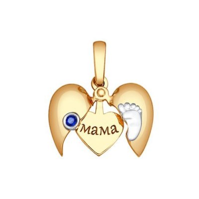 Подвеска из золота с сапфиром (Арт.2030230)