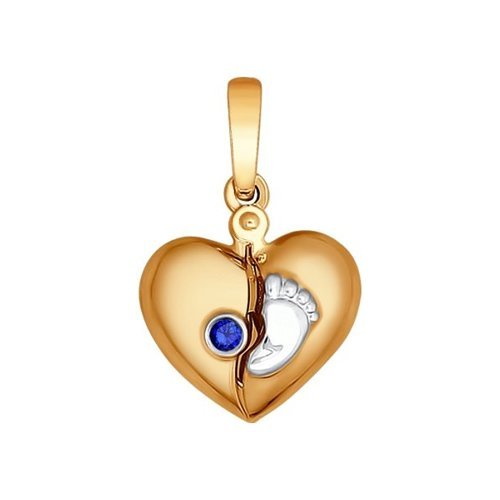 Подвеска из золота с сапфиром (Арт.2030230)
