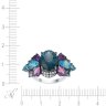Кольцо из белого золота с бриллиантом и топазом (Арт.r28141_ko_bt_mc_wg)