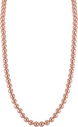 Ожерелье из ювелирного сплава с жемчугом и кристаллом swarovski (Арт.21l-mg-14)