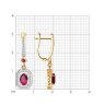 Серьги из золота с бриллиантами и рубинами (Арт.4020420)