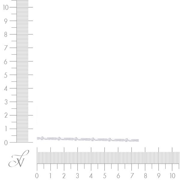 Браслет из белого золота с бриллиантом (Арт.w4hbs-103_wg)