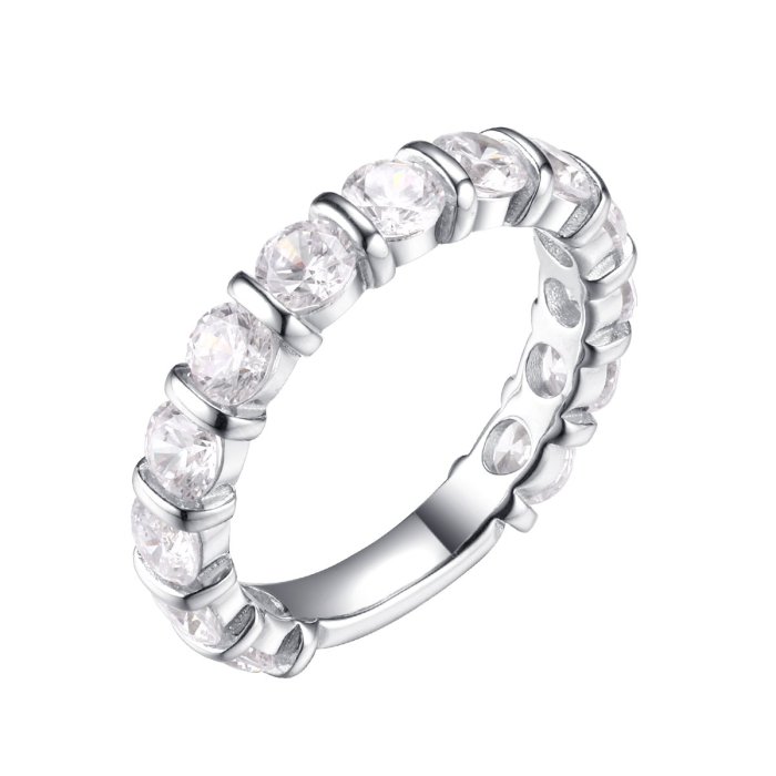 Кольцо из серебра с фианитом (Арт.cz-r02207-x-w-x-x-w)