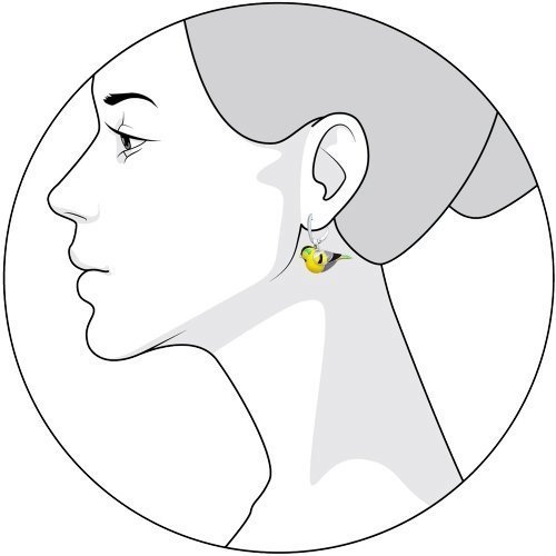 Серьги из серебра с эмалью «Весёлый Щегол» Соколов (арт.94021698)