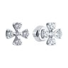 Серьги из серебра с фианитами (Арт.94026452)