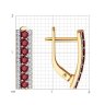 Серьги из золота с бриллиантами и рубинами (Арт.51-220-02358-3)