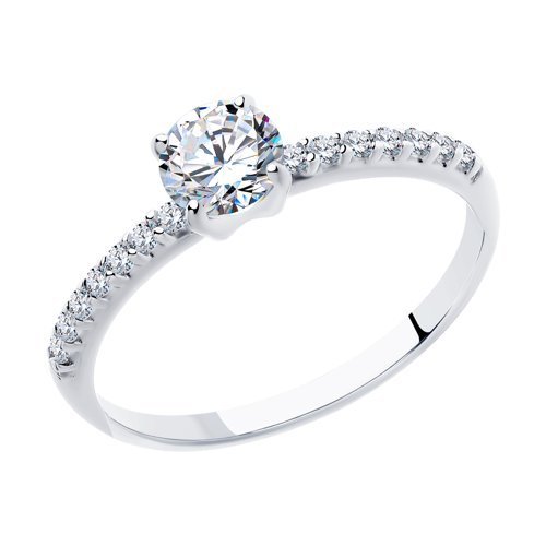 Кольцо из серебра с фианитами (Арт.94012944)