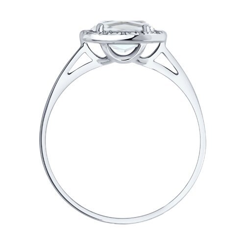 Кольцо золотое пробы 585 с горным хрусталем (Арт.71-00408-3)