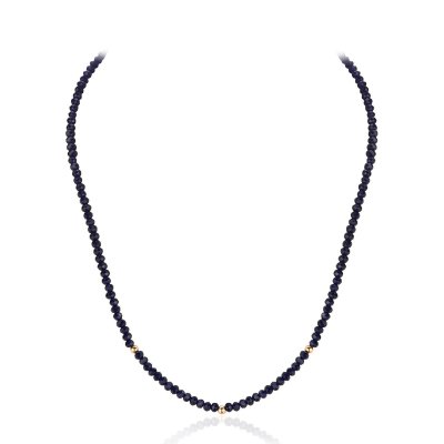 Ожерелье из красного золота с кристаллом «Ночной Вальс» Estet (арт.01Л212214-1)