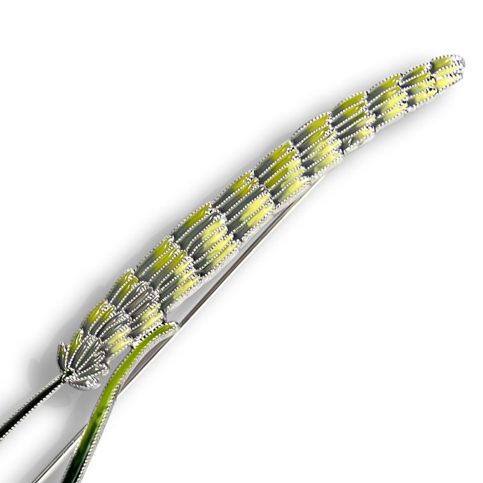 Брошь из серебра Т.Полякова "Тимофеевка луговая" (Арт.41474)