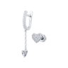Серьги из серебра с фианитами (Арт.94021851)