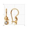 Серьги из золота с фианитами (Арт.028430)
