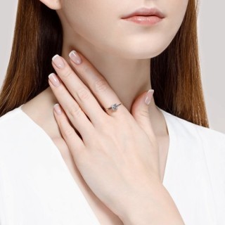Кольцо золотое с топазом «Ледяной Шик» Соколов (арт.716164)