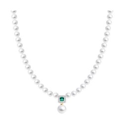 Колье золотое пробы 585 с миксом камней (Арт.797115)