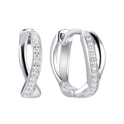 Серьги из серебра с фианитом (Арт.mp-e00074-x-w-x-x-w)