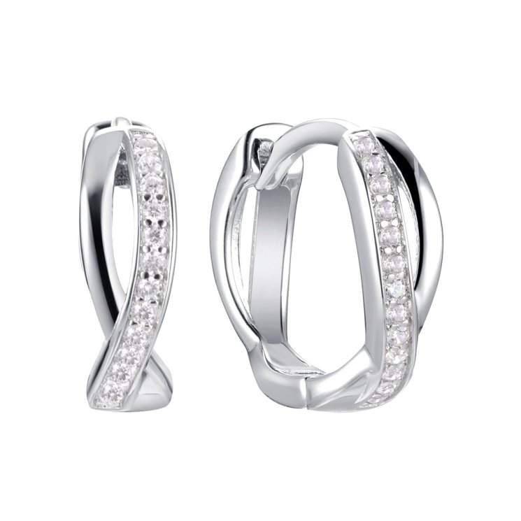 Серьги из серебра с фианитом (Арт.mp-e00074-x-w-x-x-w)
