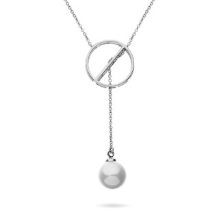 Ожерелье серебро с жемчугом «Nautilus Sphere» Fresh Jewelry (арт.01682)