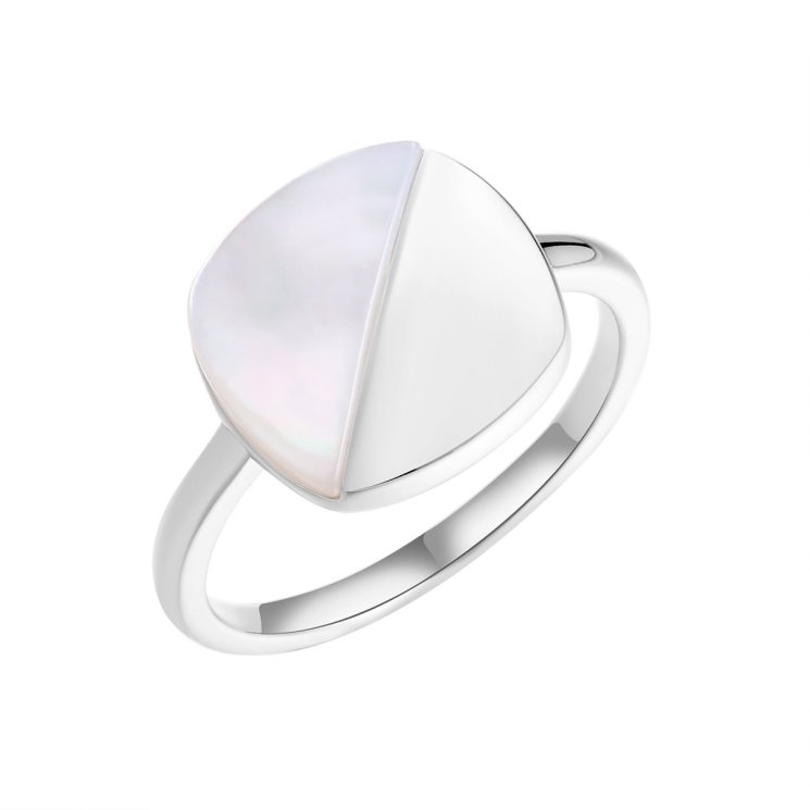 Кольцо из серебра с жемчугом (Арт.pi-r03570-x-w-pn-x-x)