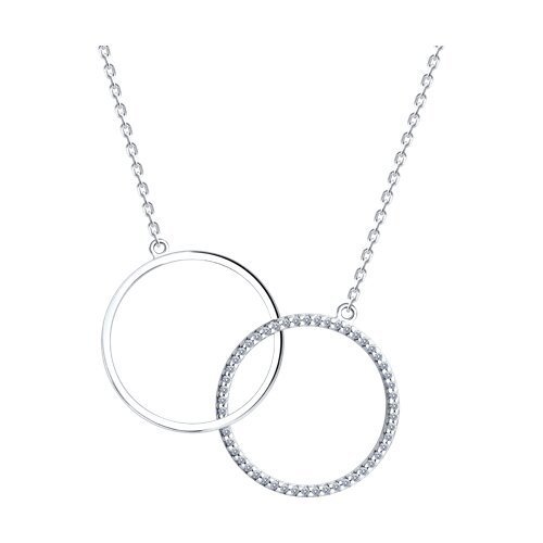 Колье из серебра с фианитами (Арт.94070684)